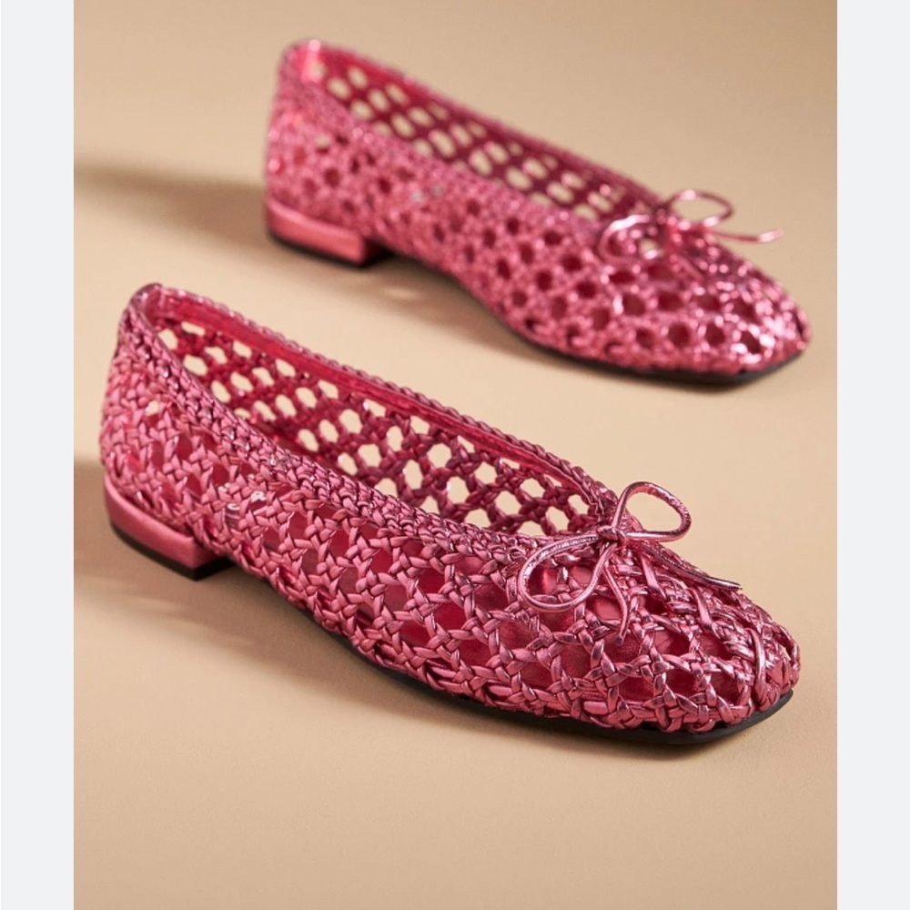 NEW Jeffrey Campbell Weave-Me Flats